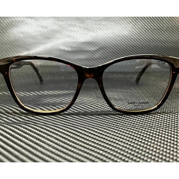 Saint Laurent Havana Cat Eye Women's Sunglasses - Picture 2 of 4